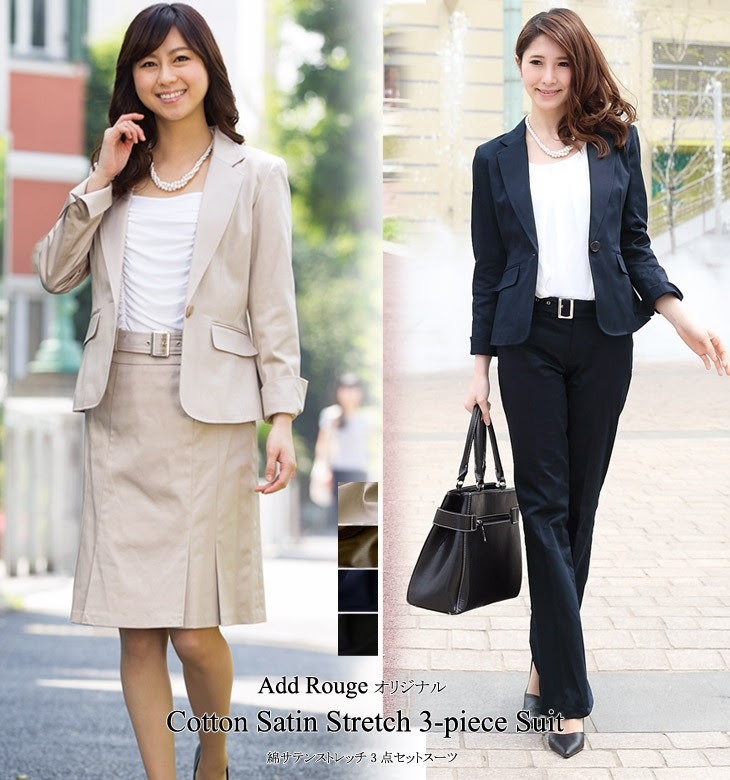 最新のファッション 最高スーツ 着こなし 女性 ぽっちゃり