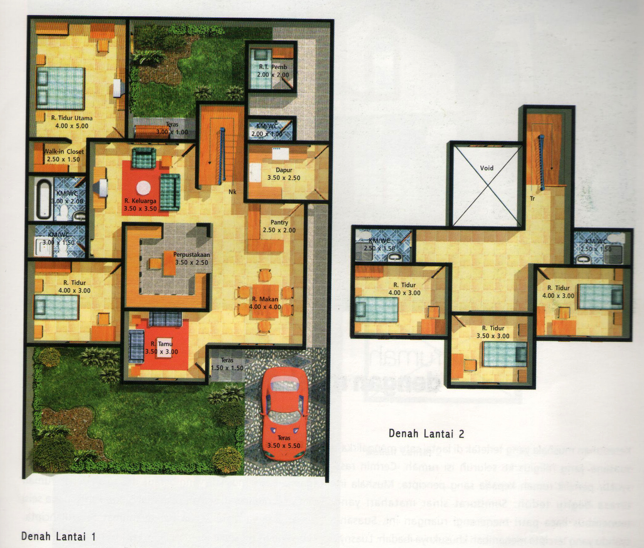 Sketsa Rumah  Type  21 60 Ceria kr