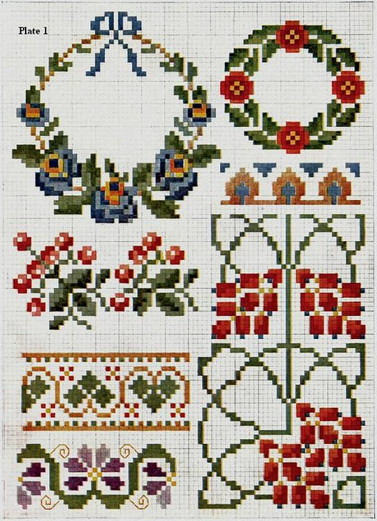 Cross Stitch Flower Border Designs Cross Stitch Patterns