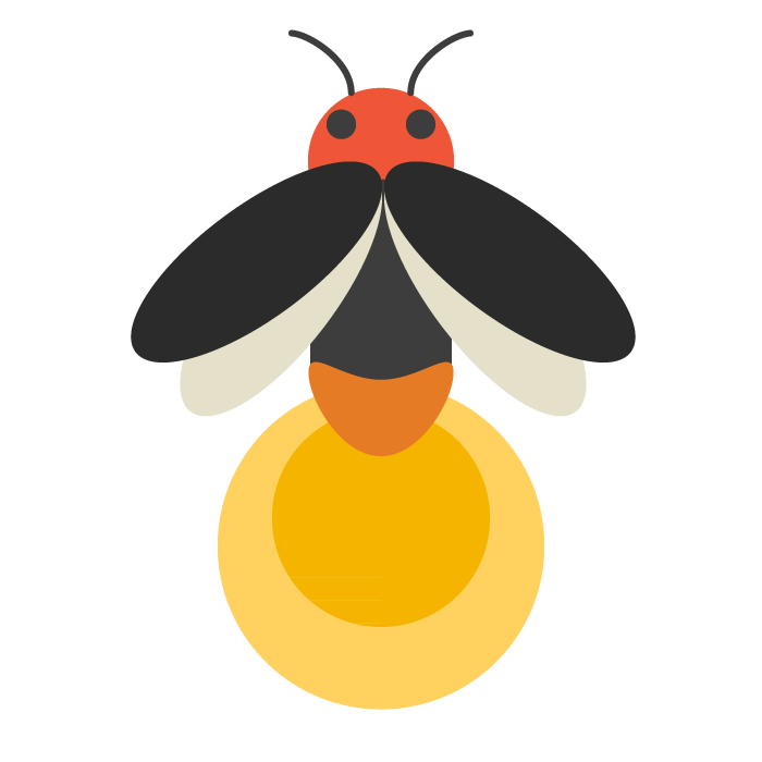 驚くばかりホタル イラスト 美しい花の画像