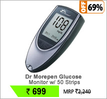 Dr Morepen Glucose Monitor (BG-03) with 50 Test Strips