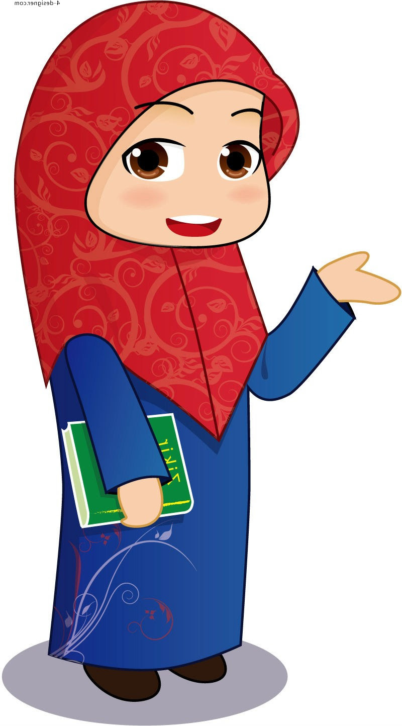 Gambar Kartun  Hijab Remaja  Galeri Kartun 