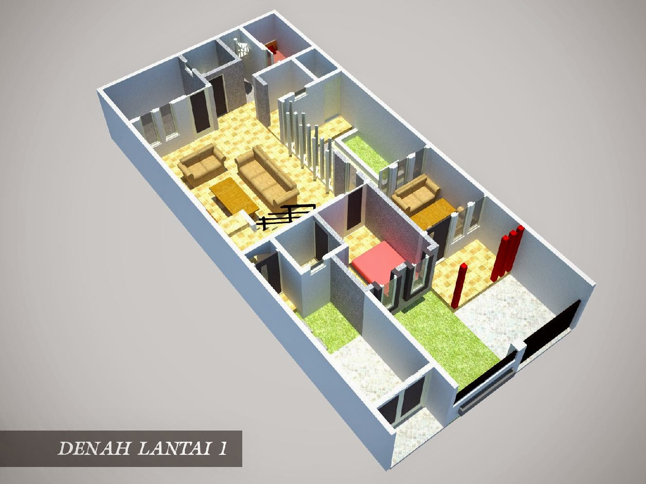 Gambar Desain Rumah 7x12 Griya Rumah