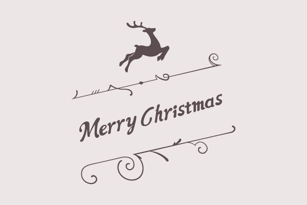 かわいい動物画像 心に強く訴える手書き クリスマス ロゴ イラスト