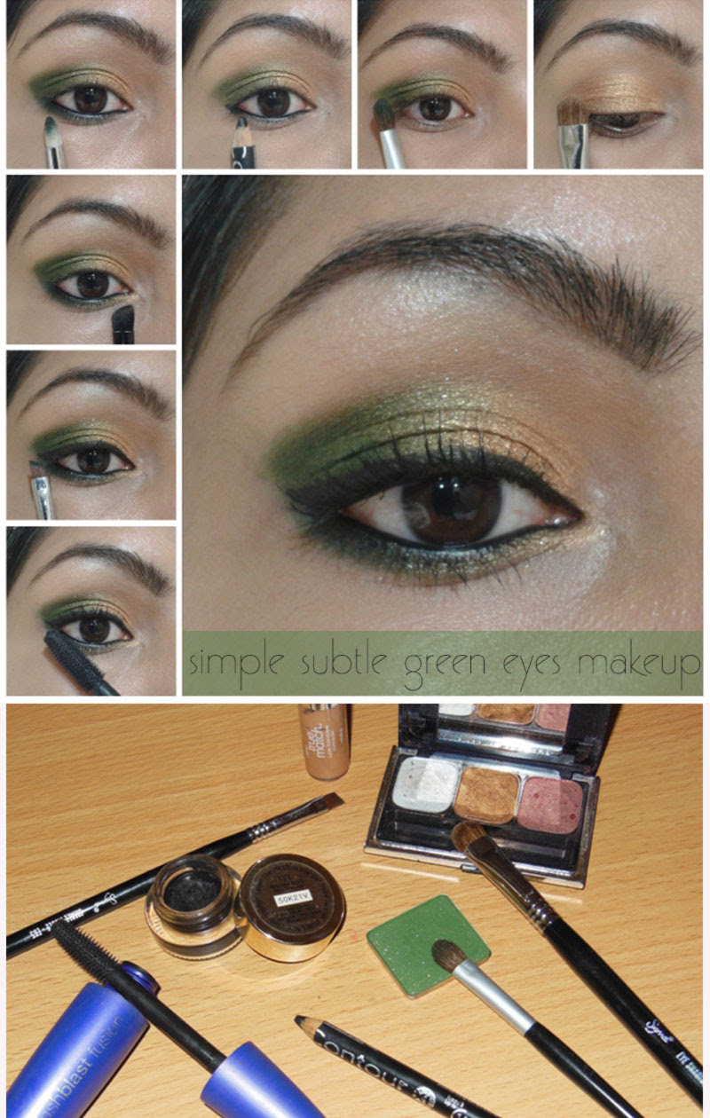 Simple Subtle Green Gold Spring Makeup StyleFrizz Photo Gallery
