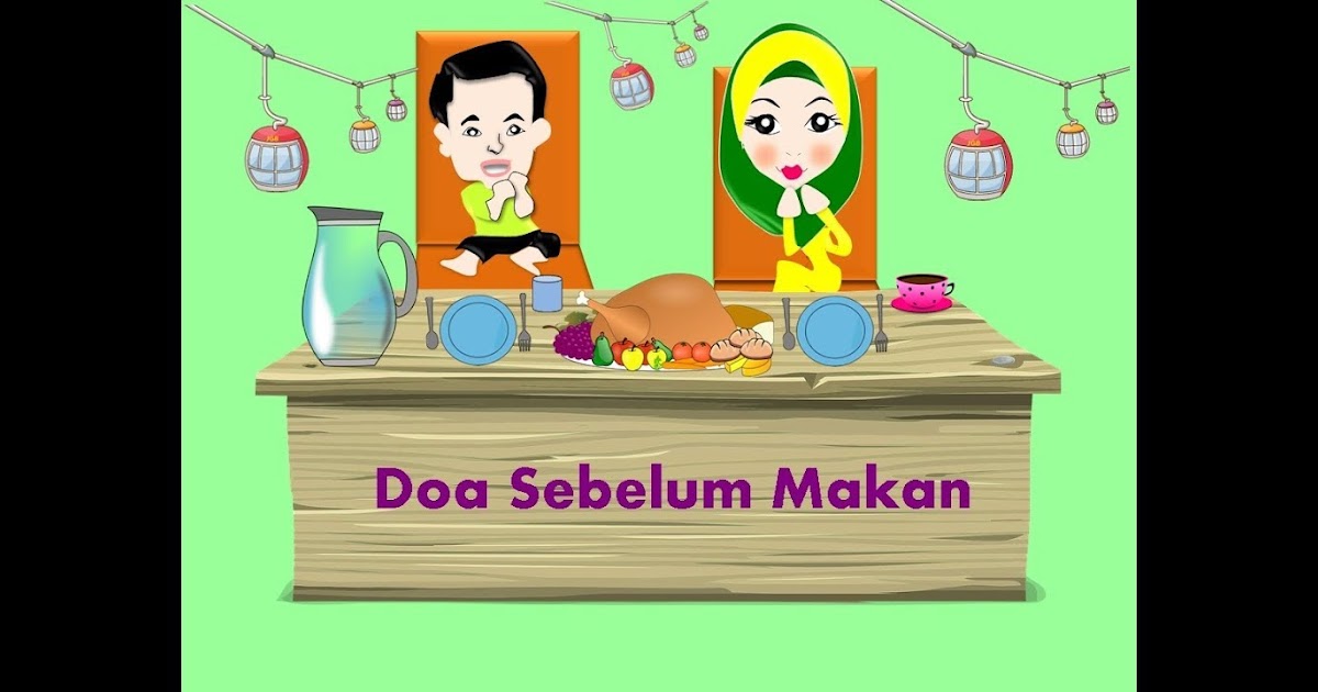  Gambar  Kartun Doa Sebelum  Makan 