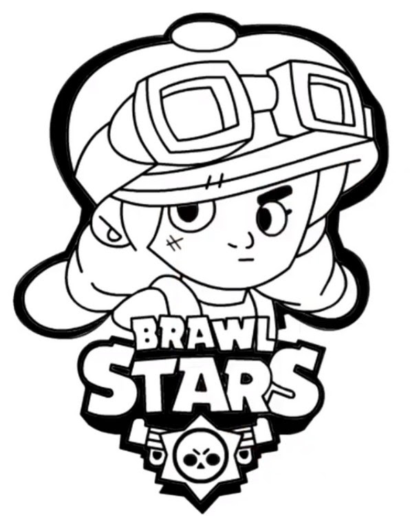 Brawl Stars Coloring Pages Frank Coloring And Drawing - dessin brawl stars jessie