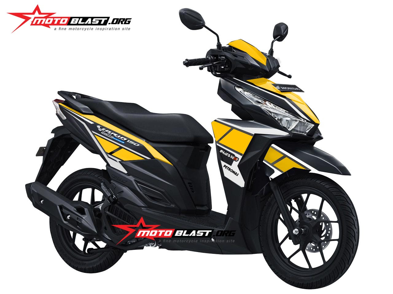 Koleksi Modif Striping Vario 150 Hitam Lampak Modifikasi