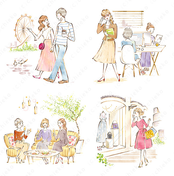 動物画像無料 無料ダウンロード女子会 イラスト