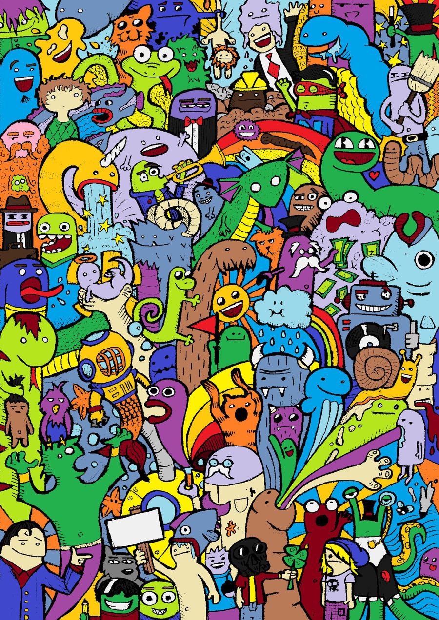 Gambar Doodle Color Full Populer Dan Terlengkap Top Meme