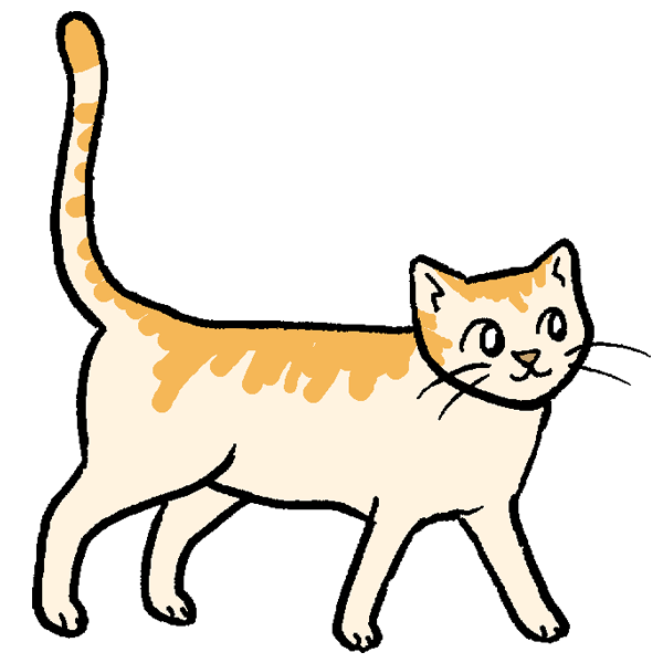 美しい花の画像 Hd限定猫 歩く イラスト