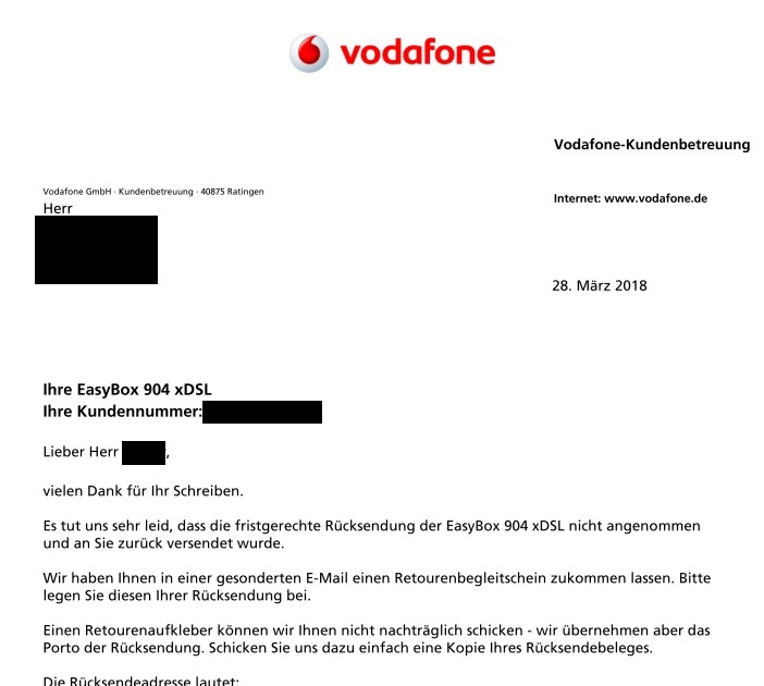 Vodafone Rücksendeschein Router Zum Ausdrucken : Router ...