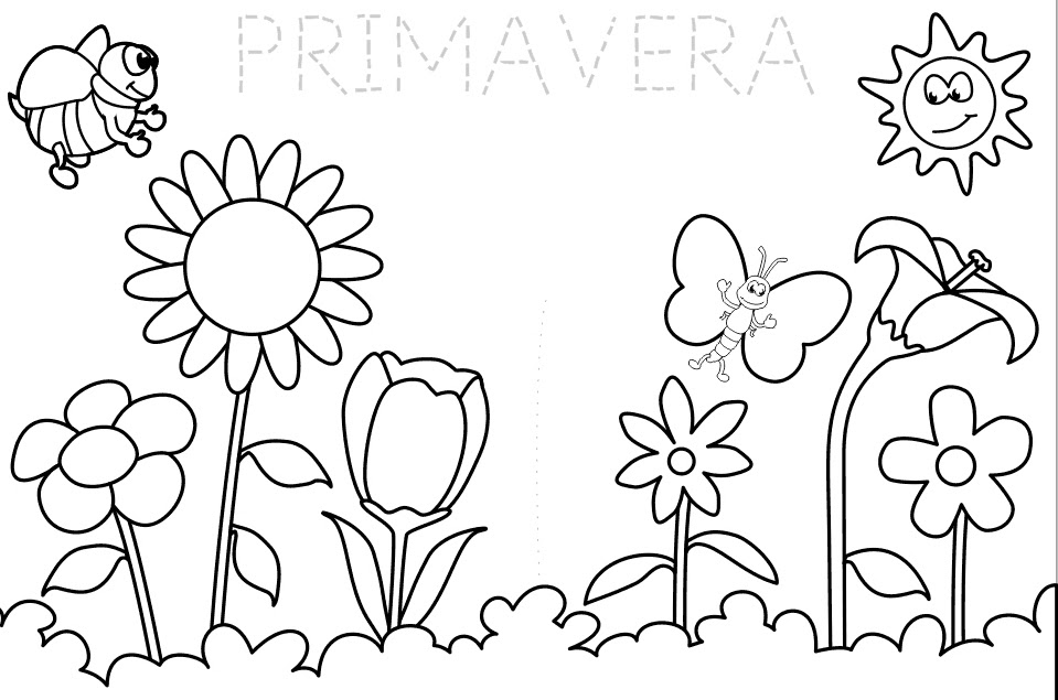 Dibujos Para Pintar La Primavera Dibujos Para Pintar