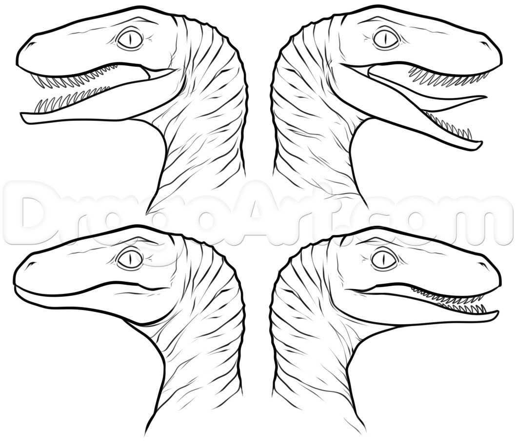 Blue Jurassic Park Coloring Pages