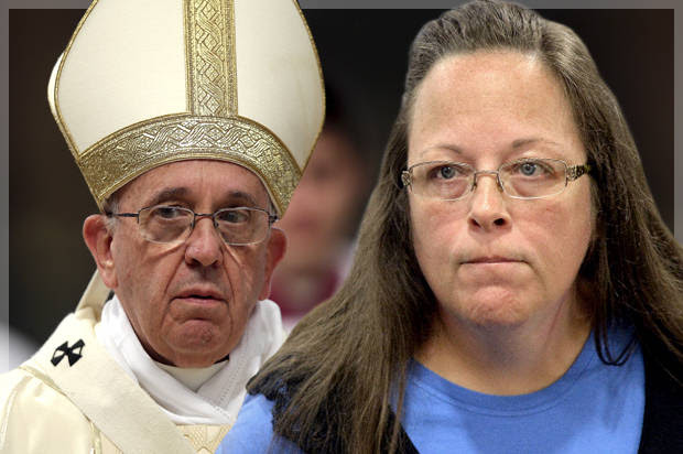 The "Cool Pope" honeymoon is over: Meeting with Kim Davis could be a tipping point for American progressives