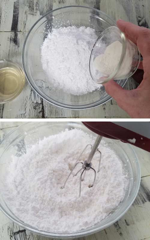 On low speed of your mixer, slowly add in 2 lbs of powdered sugar. Small Batch Royal Icing Haniela S Recipes Cookie Cake Decorating Tutorials