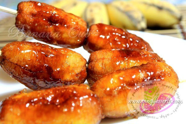 Add yeast and granulated sugar to warm milk. Banana Cue Recipe