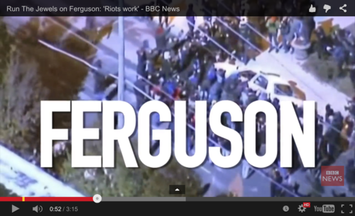 Ejecute Las Joyas: Disturbios trabajado para Ferguson