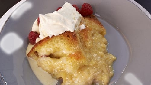 Raspberry And White Chocolate Bread And Butter Pudding Rachel Allen Raspberry