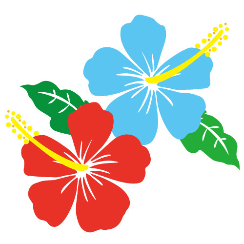 無料印刷可能ハワイ 花 イラスト 簡単 ただのディズニー画像