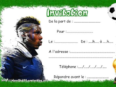 [dernier] carte d'invitation anniversaire football 391531-Carte d'invitation anniversaire foot a imprimer