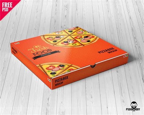 Download Pizza Box Mockup Graphicburger - Free Download Mockup