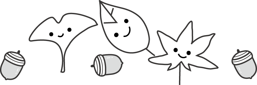 美しい花の画像 新鮮などんぐり イラスト 白黒