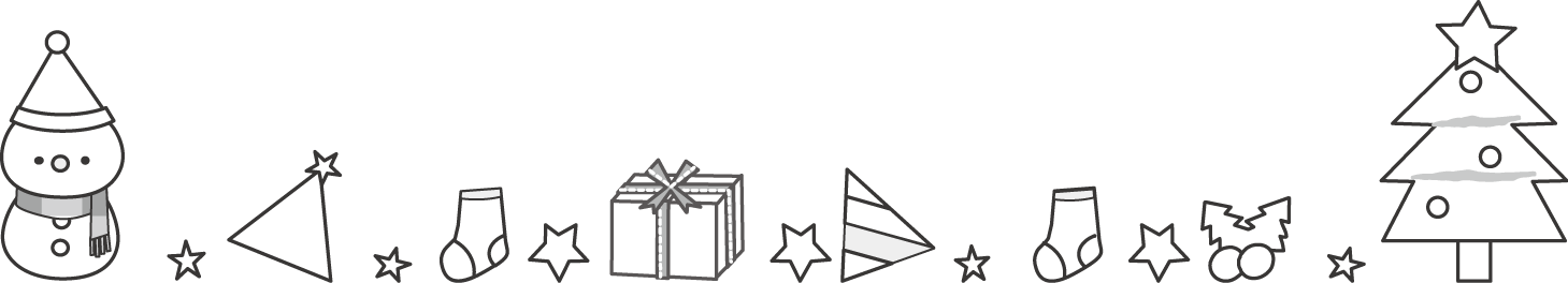 すべてのイラスト画像 トップ100 クリスマス ライン イラスト 白黒