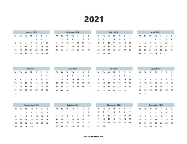 Calendars are available in pdf and microsoft word formats. 2021 Calendar Free Printable