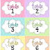 Table Labels For Classroom