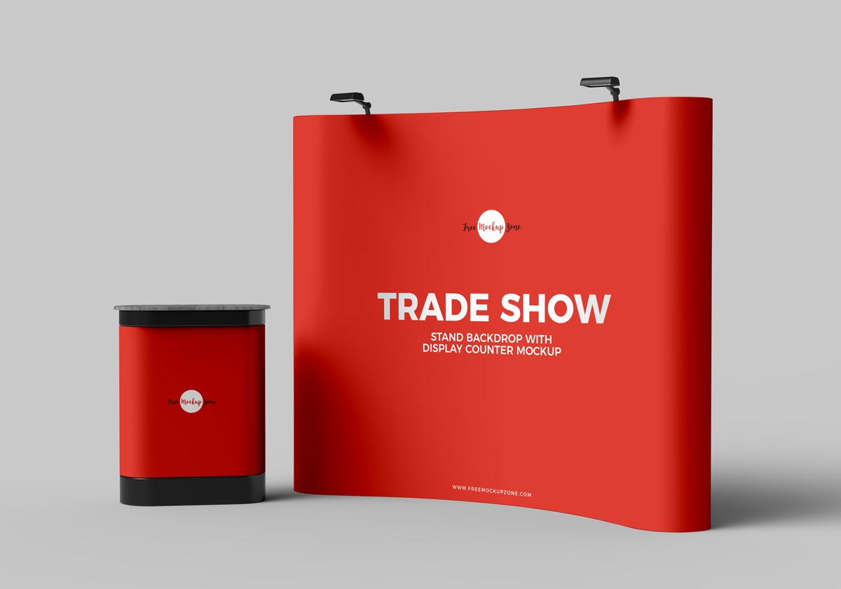Download Free Exhibition Stand Mockup Psd