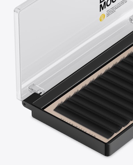 Download Download Opened Transparent Box With Lashes Mockup Yellowimages - Opened Transparent Box With ...