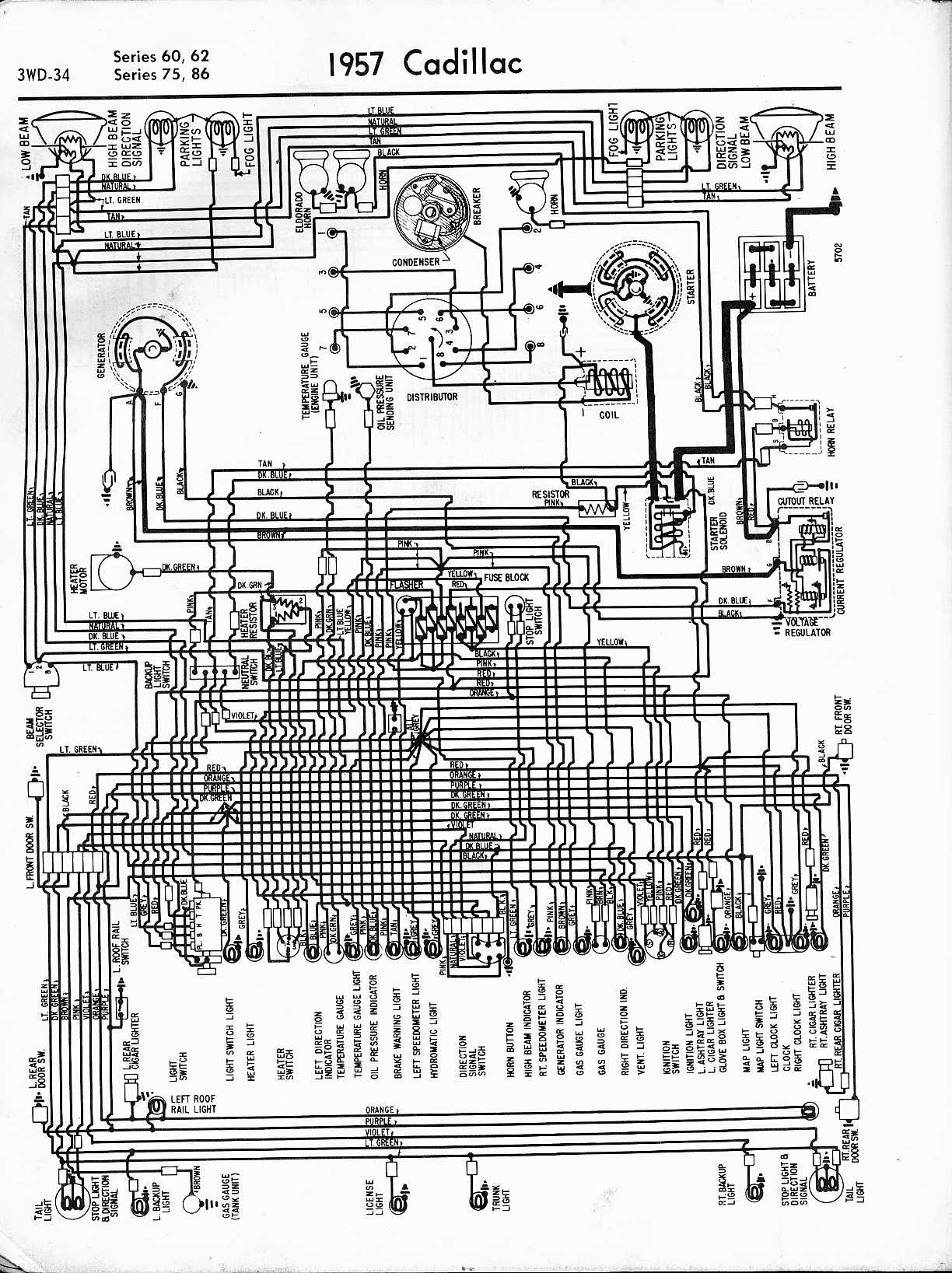 I have a 2004 cadillac seville sls the fan blower has. Cadillac Wiring Diagrams 1957 1965