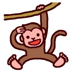 ほとんどのダウンロード イラスト 無料 猿 Ikukaweneapik
