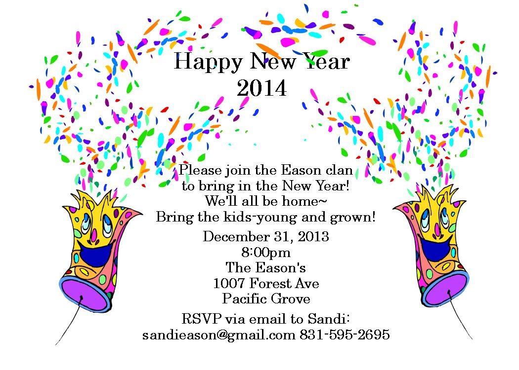 Contoh Invitation Card New Year - Fir Saw