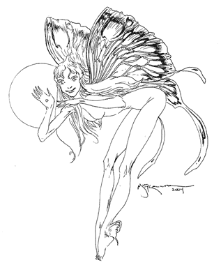coloring pages online moon fairy coloring pages