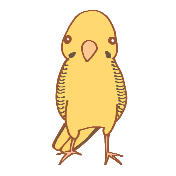 無料イラスト画像 綺麗なゆるい インコ イラスト かわいい