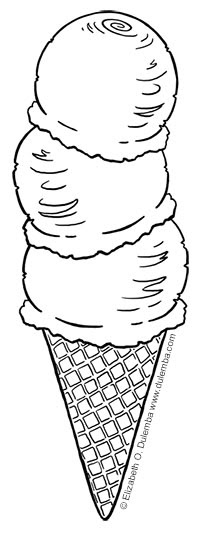 Download dulemba: Coloring Page Tuesday - Ice Cream Cone