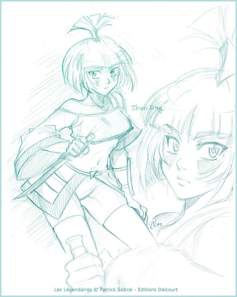 Petite dessin sans aucun sans. Shun Day Les Legendaires
