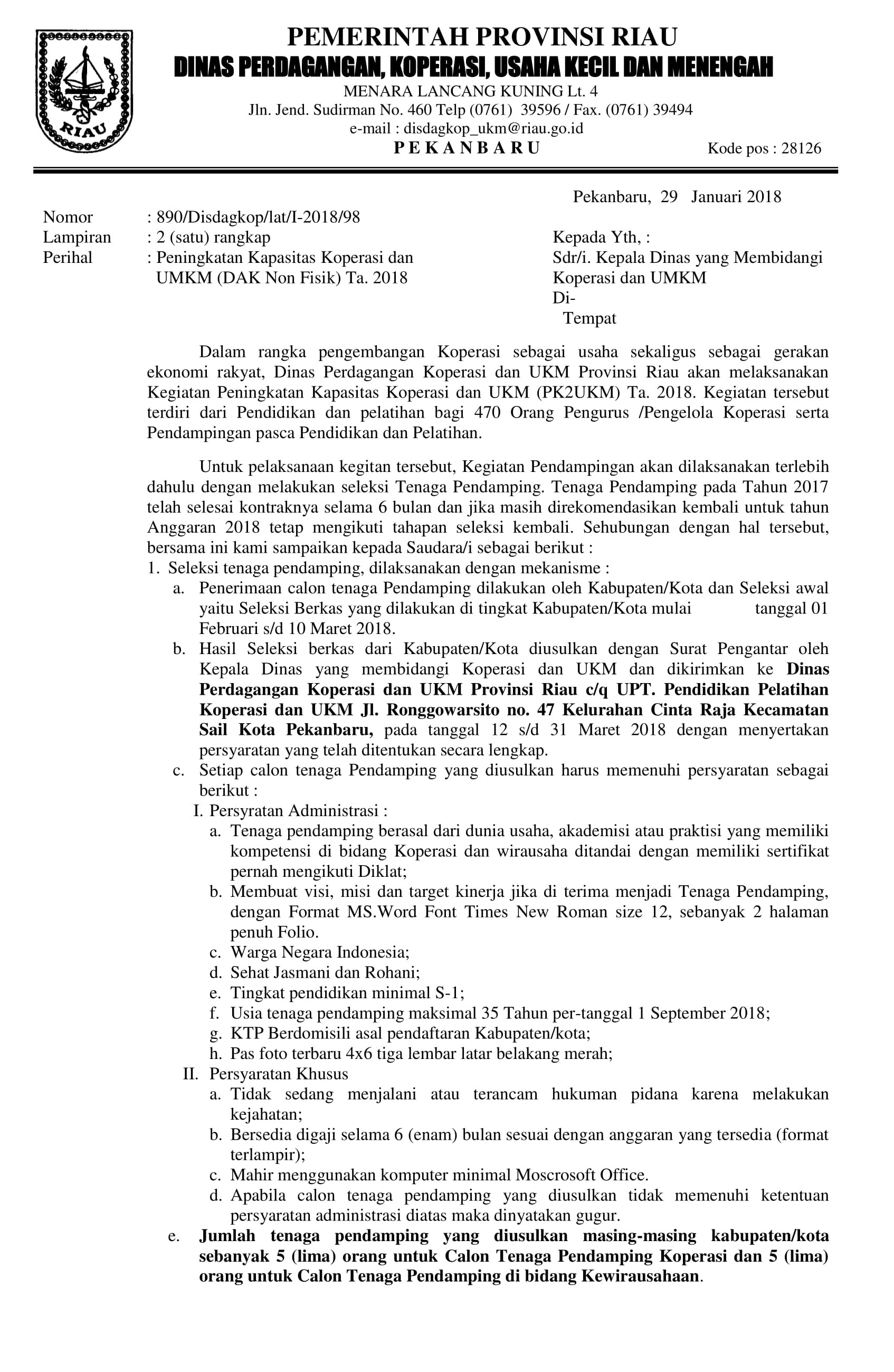 Contoh Laporan Tenaga Pendamping Koperasi Dan Ukm ...