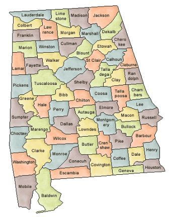 Address based research & map tools. Map Of Alabama And County Map