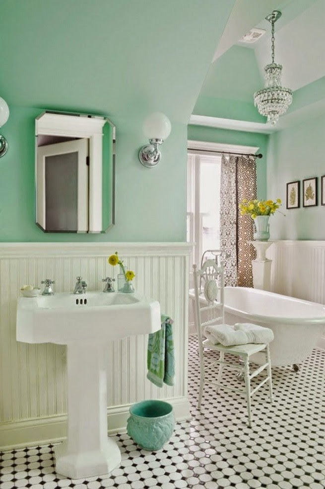 The flooring has been tiled with hexagonal tiles mainly white, but sometimes black adding a change of interest to the floor. Latest Design News Vintage Bathroom Design Ideas News And Events By Maison Valentina Luxury Bathrooms