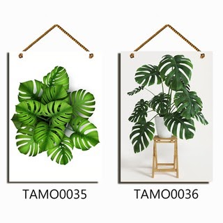 16 Hiasan Dinding Gambar Daun  Monstera