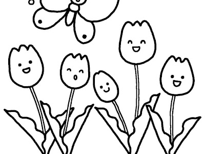[最も共有された！ √] かわいい チューリップ イラスト 白黒 125882-チューリップ イラスト かわいい 白黒