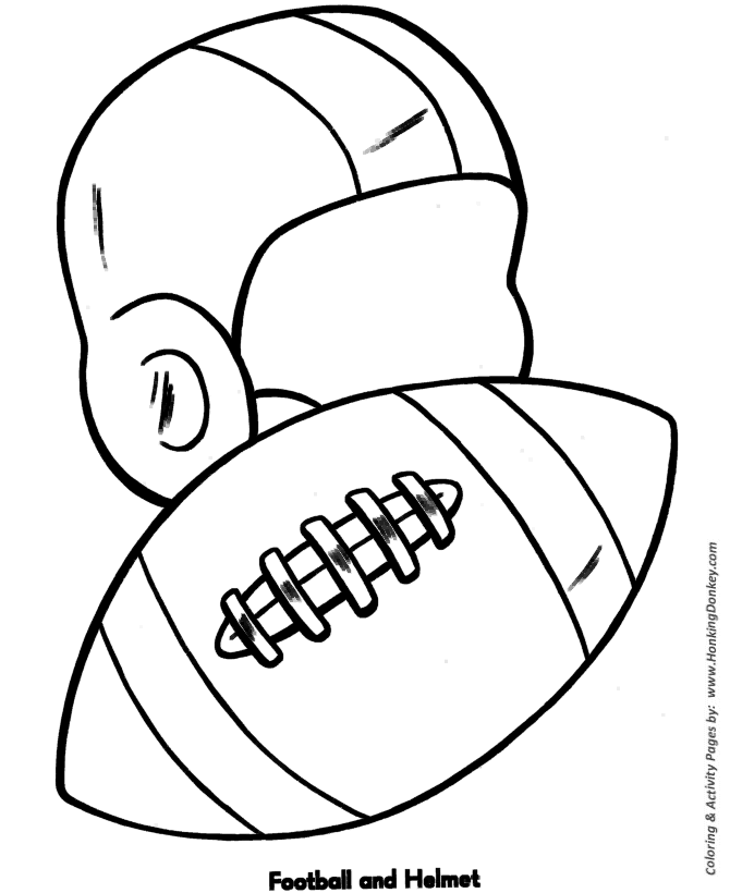 Our free coloring pages for adults and kids, range from star wars to mickey mouse. Easy Coloring Pages Free Printable Football And Helmet Easy Coloring Activity Pages For Prek And Primary Kids Honkingdonkey
