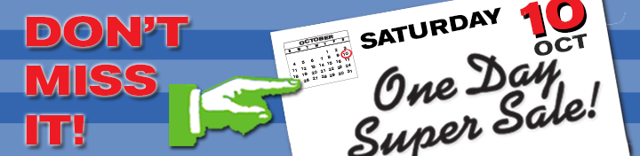 One Day Super Sale - Oct 10th 2015