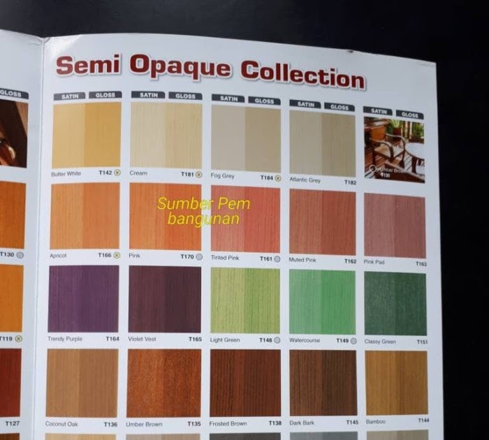  Katalog  Warna Cat Kayu Nippon  Paint 