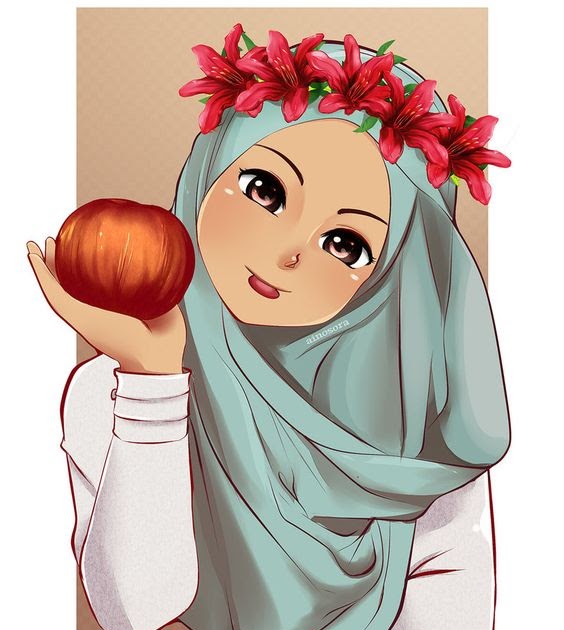 13+ Wanita Berhijab Gambar Cewek2 Cantik Lucu Kartun Hijab