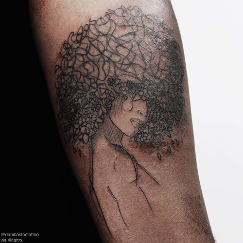 Dark Skin Tattoos On Black Women