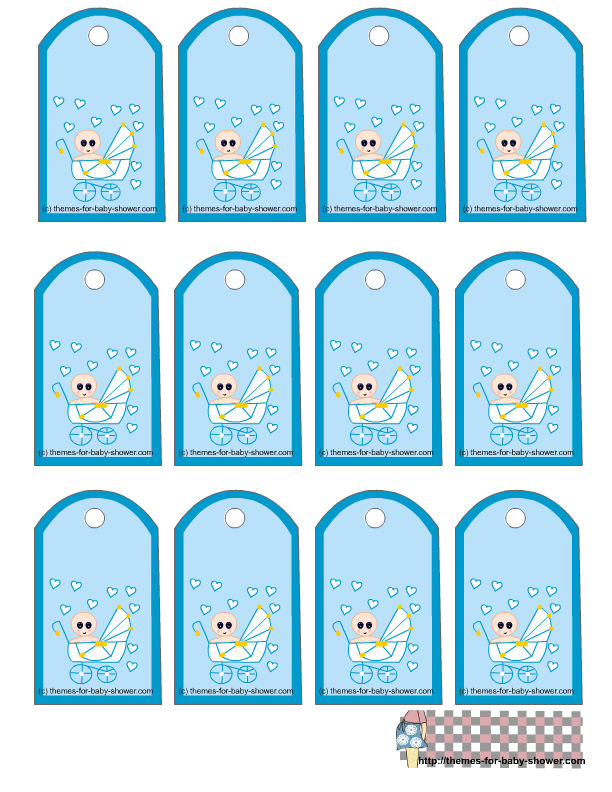 Simply print them then add the party details before sending them. Free Printable Baby Girl Shower Gift Tags Clip Art Library